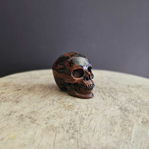 Mahogany Obsidian Skull | Resilient Friend