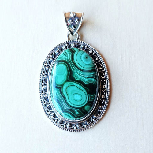 Malachite Pendant | Dual Frequency