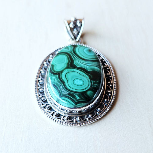 Malachite Pendant | Dual Frequency