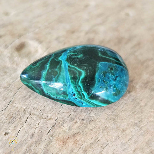 Malachite & Chrysocolla | Cabochon 9gms