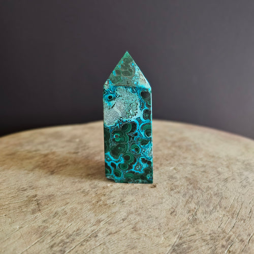 Malachite & Chrysocolla | Obelisk 110gms