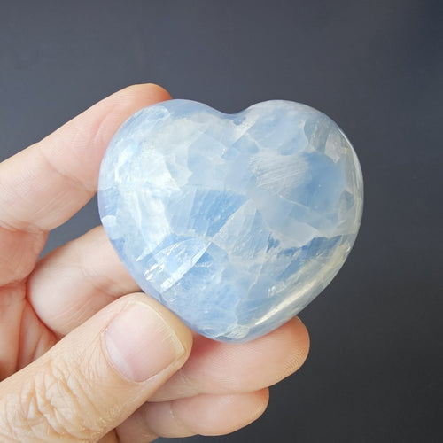 Medium Blue Calcite Hearts | Speak Easy