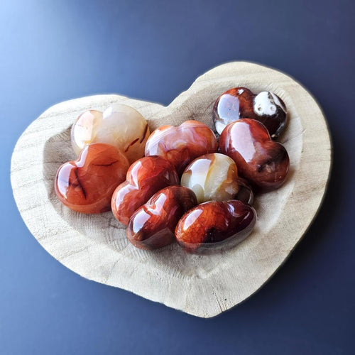 Medium Carnelian Hearts | Creative Pulse