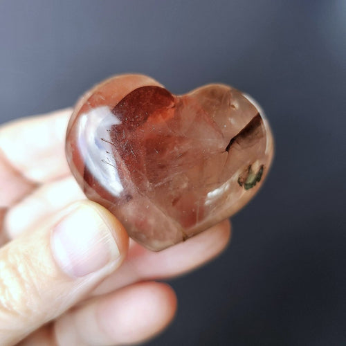 Medium Fire Quartz Hearts | Soul Spark