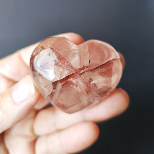 Medium Fire Quartz Hearts | Soul Spark