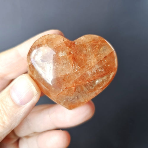 Medium Fire Quartz Hearts | Soul Spark