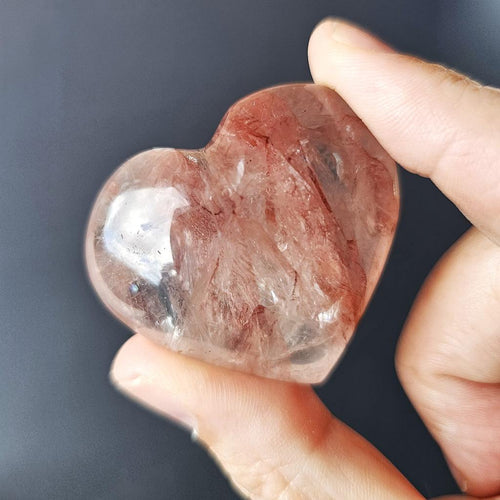 Medium Fire Quartz Hearts | Soul Spark