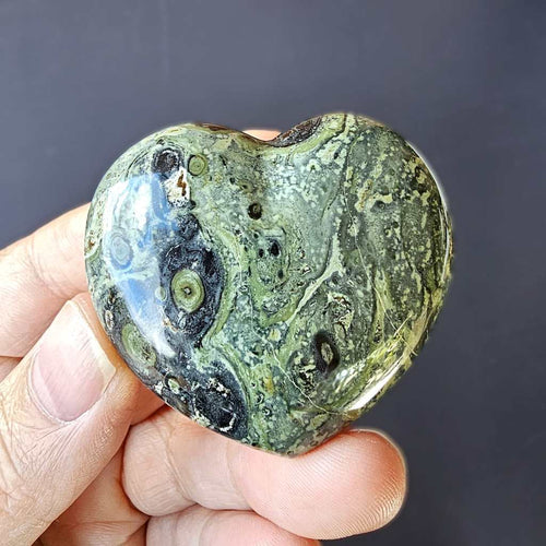 Medium Kambaba Jasper Hearts | Sacred Shift