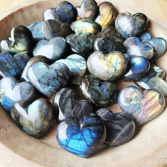 Medium Labradorite Hearts | Mystic Light Heart