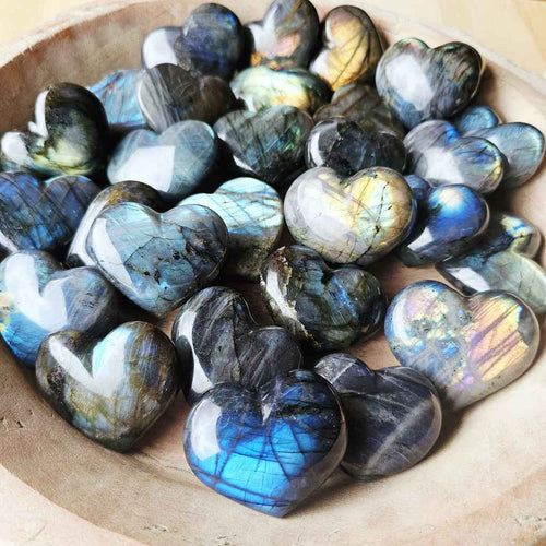 Medium Labradorite Hearts | Mystic Light Heart