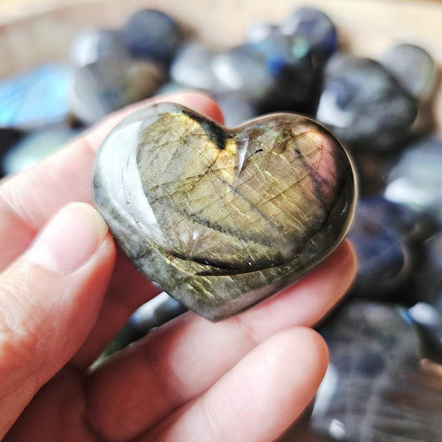 Medium Labradorite Hearts | Mystic Light Heart