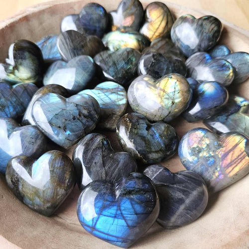 Medium Labradorite Hearts | Mystic Light Heart