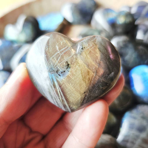 Medium Labradorite Hearts | Mystic Light Heart