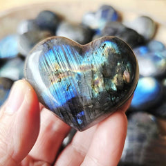 Medium Labradorite Hearts | Mystic Light Heart