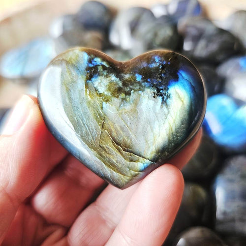 Medium Labradorite Hearts | Mystic Light Heart