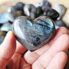 Medium Labradorite Hearts | Mystic Light Heart