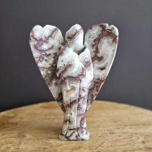 Mexican Crazy Lace Agate Angel | Seraph of the Spirals