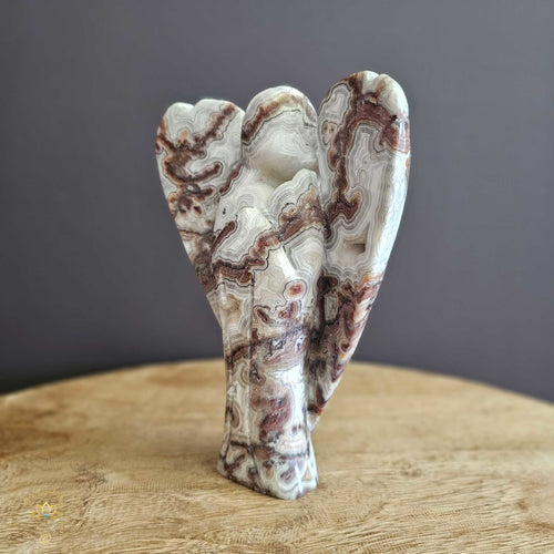 Mexican Crazy Lace Agate Angel | Seraph of the Spirals