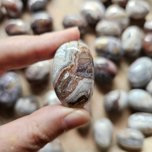 Mexican Crazy Lace Agate Tumbled Stones