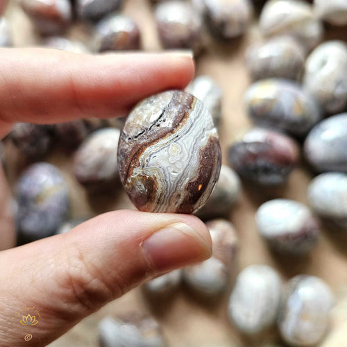 Mexican Crazy Lace Agate Tumbled Stones