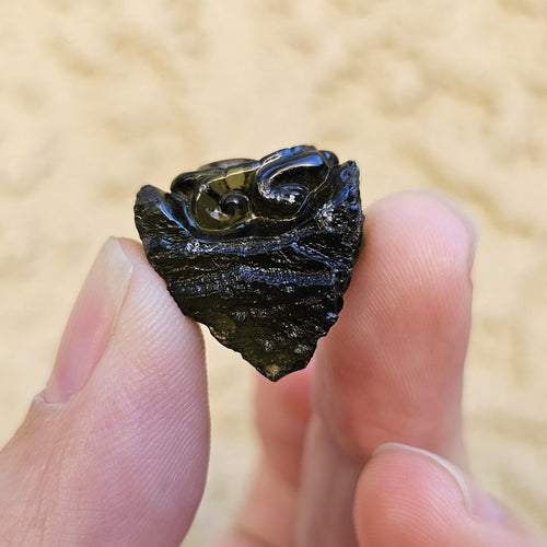 Moldavite | Dragon Carving 4g