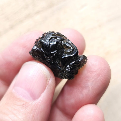 Moldavite | Dragon Carving 4g