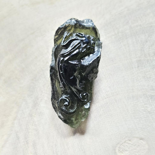 Moldavite | Dragon Carving 4g