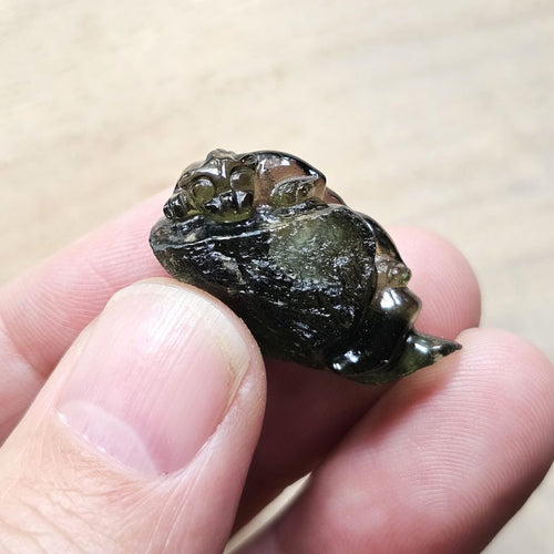 Moldavite | Dragon Carving 6g