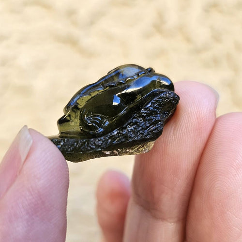 Moldavite | Dragon Carving 6g