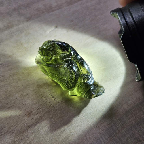 Moldavite | Dragon Carving 6g