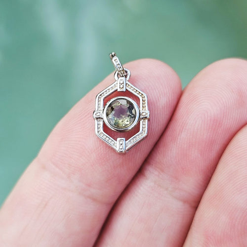 Moldavite Faceted Pendant | Embrace Change
