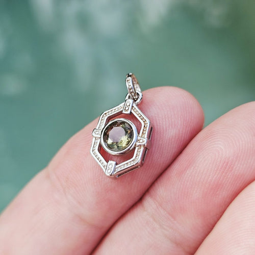 Moldavite Faceted Pendant | Embrace Change
