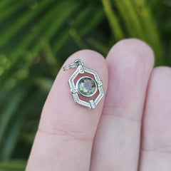 Moldavite Faceted Pendant | Embrace Change