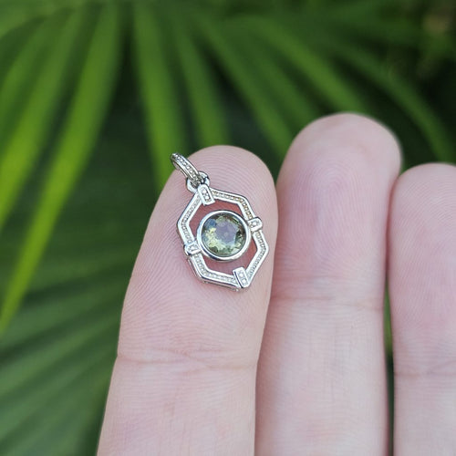 Moldavite Faceted Pendant | Embrace Change