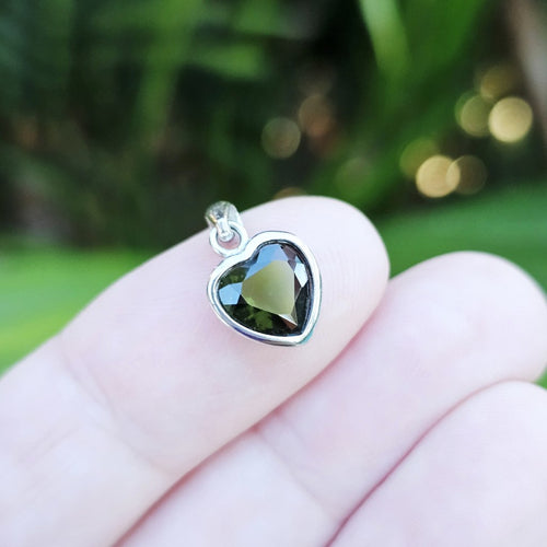 Moldavite Faceted Pendant | The Awakening Stone