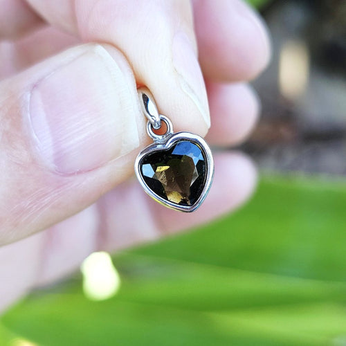 Moldavite Faceted Pendant | The Awakening Stone