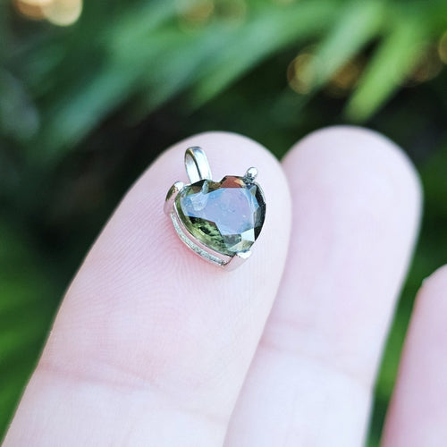 Moldavite Faceted Pendant | The Catalyst Necklace