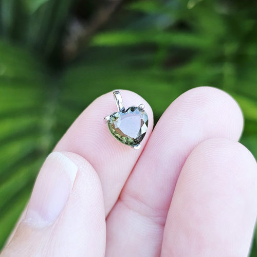 Moldavite Faceted Pendant | The Catalyst Necklace