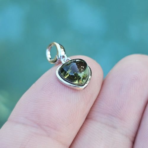 Moldavite Heart Pendant | The Timely Catalyst