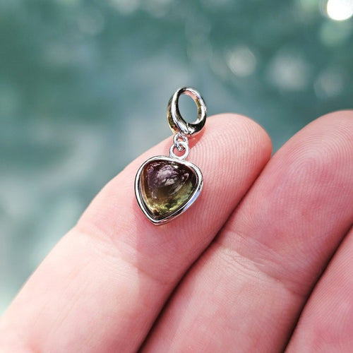 Moldavite Heart Pendant | The Timely Catalyst