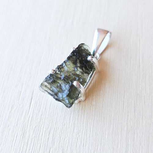Moldavite Pendant | Astral Embrace