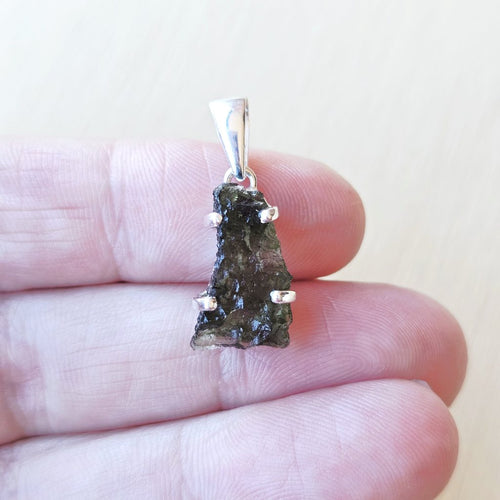 Moldavite Pendant | Astral Embrace