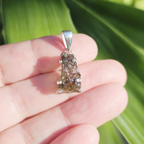 Moldavite Pendant | Astral Embrace