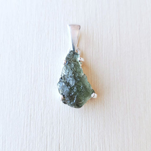 Moldavite Pendant | Celestial Blaze