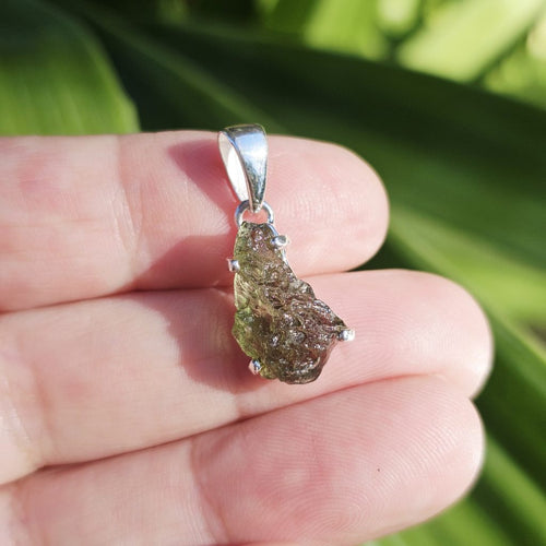 Moldavite Pendant | Celestial Blaze