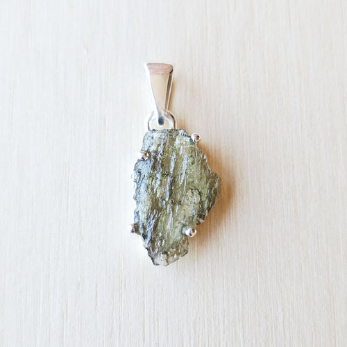Moldavite Pendant | Emerald Ascension