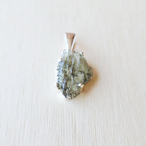 Moldavite Pendant | Emerald Ascension