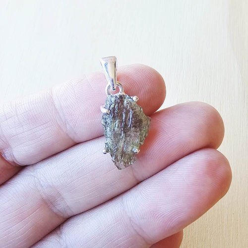 Moldavite Pendant | Emerald Ascension