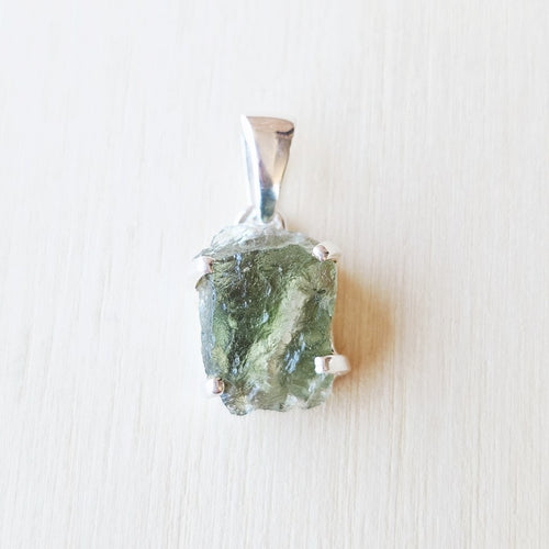 Moldavite Pendant | Green Fire Alignment