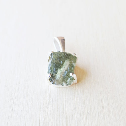Moldavite Pendant | Green Fire Alignment